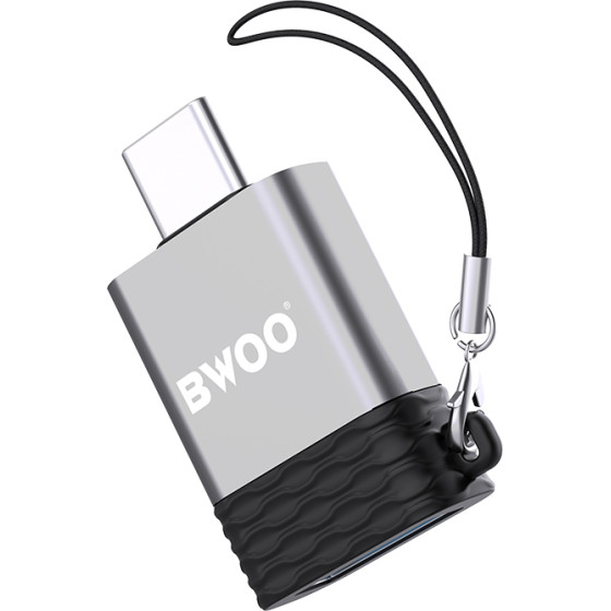 BWOO Adapter USB - USB-C Gray OTG BZ-35