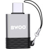 BWOO Adapter USB - USB-C Gray OTG BZ-35