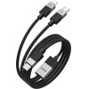 BWOO Braided 2-in-1 Cable USB-C - USB-C and Lightning 1m 100W/27W black
