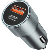 BWOO BO-CC73 PD car charger 1x USB-C - USB-A port 38W silver