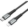 BWOO Braided Cable USB-C - Lightning 3m 30W black