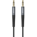 BWOO Cable AUX 3.5mm - 3.5mm Nylon Braided + Aluminum Alloy Shell BO-AUX064 black
