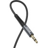 BWOO Cable AUX 3.5mm - 3.5mm Nylon Braided + Aluminum Alloy Shell BO-AUX064 black