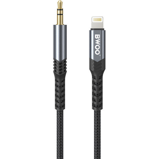 BWOO Cable AUX 3.5mm - Lightning BO-AUX068 black