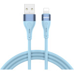 BWOO Cable USB - Lightning 1m 3A Minimalist Silicone Blue X280L
