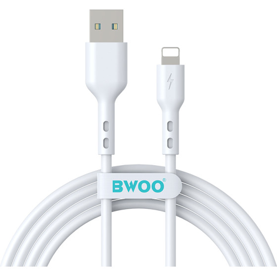 BWOO Cable USB - Lightning 2m 3A white