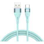 BWOO Cable USB - USB-C 1m 3A Minimalist Silicone Green X280C