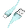 BWOO Cable USB - USB-C 1m 3A Minimalist Silicone Green X280C