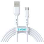 BWOO Cable USB - USB-C 1m 3A White BO-X172C