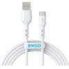 BWOO Cable USB - USB-C 2m 3A white