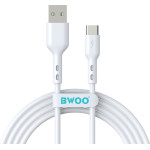 BWOO Cable USB - USB-C 2m 3A white