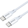 BWOO Cable USB-C - USB-C 1m 60W ABS + TPE X282 C-C white