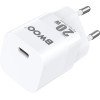 BWOO CDA155 PD wall charger 1x USB-C port 1A 20W white