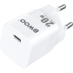 BWOO CDA155 PD wall charger 1x USB-C port 1A 20W white