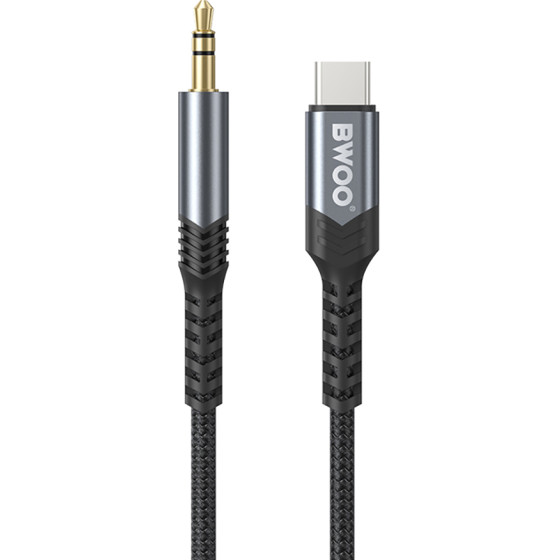 BWOO kabel AUX 3.5mm - USB-C BO-AUX066 czarny