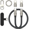BWOO Lanyard Cable USB-C - USB-C 0.3m 60W with strap