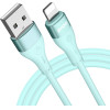 BWOO Minimalist Silicone 3A Cable X280L USB-A to Lightning green