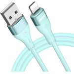 BWOO Minimalist Silicone 3A Cable X280L USB-A to Lightning green