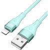 BWOO Minimalist Silicone 3A Cable X280L USB-A to Lightning green