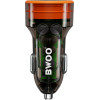 BWOO PD car charger 1x USB-C - USB-A port 38W transparent