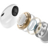 BWOO wired earphones 3.5mm stereo white
