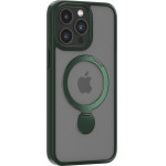 Comma case Joy Shark Mag for iPhone 15 Plus navy green