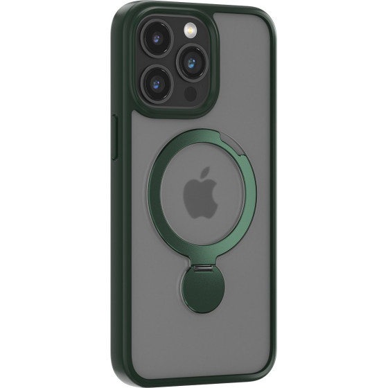 Comma case Joy Shark Mag for iPhone 15 Plus navy green