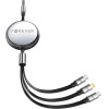 Forever 3in1 cable USB - Lightning + 2x USB-C 1,2 m 100W black