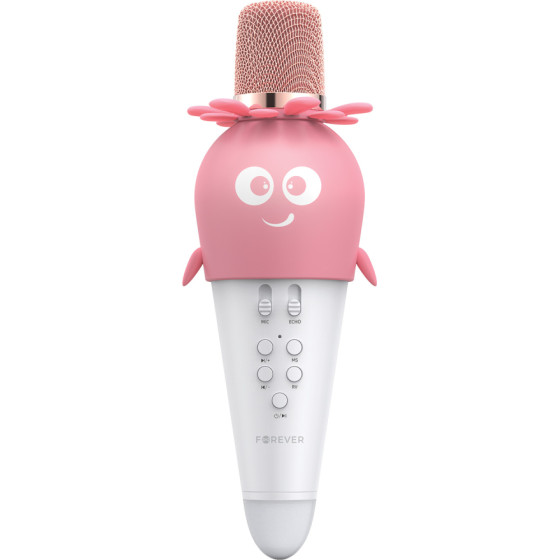 Forever Bluetooth microphone with speaker AMS-200 pink