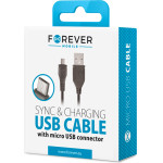 Forever cable USB - microUSB 1,0 m 1A black