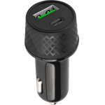 Forever car charger 1xUSB 2,4A + 1xUSB-C PD 45W LA-04 black