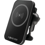 Forever car holder for air vent MACH-100 magnetic with wireless charging black 15W