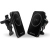 Forever car holder for air vent MACH-100 magnetic with wireless charging black 15W
