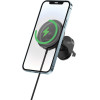 Forever car holder for air vent MACH-300 magnetic with wireless charging black Qi2 15W