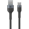 Forever Flexible cable USB - USB-C 1,0 m 3A black