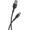 Forever Flexible cable USB - USB-C 1,0 m 3A black