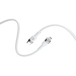 Forever Flexible cable USB-C - Lightning 1,0 m 20W white