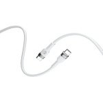 Forever Flexible cable USB-C - USB-C 2,0 m 100W white