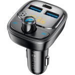 Forever FM transmitter Bluetooth 2 x USB-A 1 x USB-C PD 30W TR-370 black
