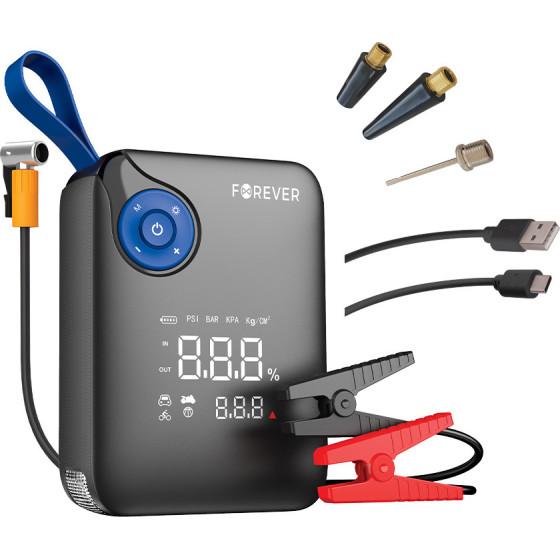 Forever jump starter 4in1 JS-400 26,64Wh black-blue