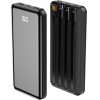Forever power bank TB-411 ALLin1 10000 mAh with cables USB-C + Lightning + microUSB black