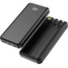 Forever power bank TB-411 ALLin1 10000 mAh with cables USB-C + Lightning + microUSB black