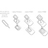Forever set of SIM card adapters