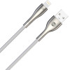 Forever Sleek cable USB - Lightning 1,0 m 2.4A white