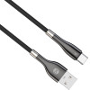 Forever Sleek cable USB - USB-C 1,0 m 3A black