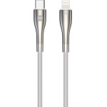 Forever Sleek cable USB-C - Lightning 1,0 m 27W white