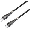 Forever Sleek cable USB-C - USB-C 1,0 m 60W black
