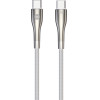 Forever Sleek cable USB-C - USB-C 1,0 m 60W white