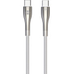 Forever Sleek cable USB-C - USB-C 1,0 m 60W white