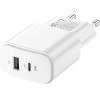 Forever TC-01-20AC PD QC charger 1x USB-C 1x USB 20W white